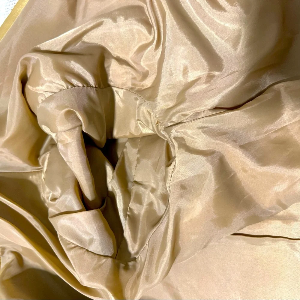 Tandy Leather / Santa Fe Leather Women's Gold double breasted Jacket, sz 8 - Picture 10 of 13